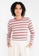 LOWRYS FARM pink Striped T-shirt B750DAA15F0149GS_1