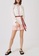 Maje white and red and beige Belted Embroidered Playsuit AD224AA7C791D6GS_6