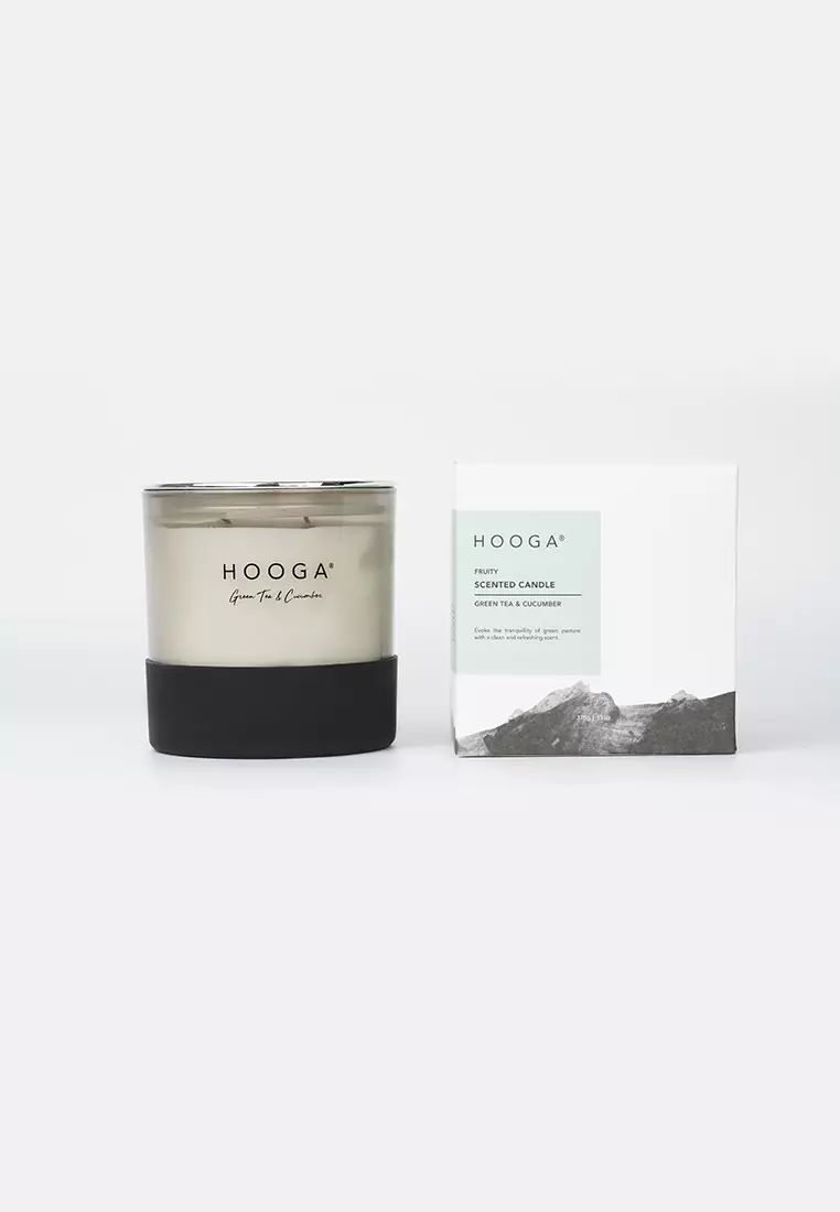 Buy HOOGA Hooga Scented Candle Green Tea & Cucumber 370G Online