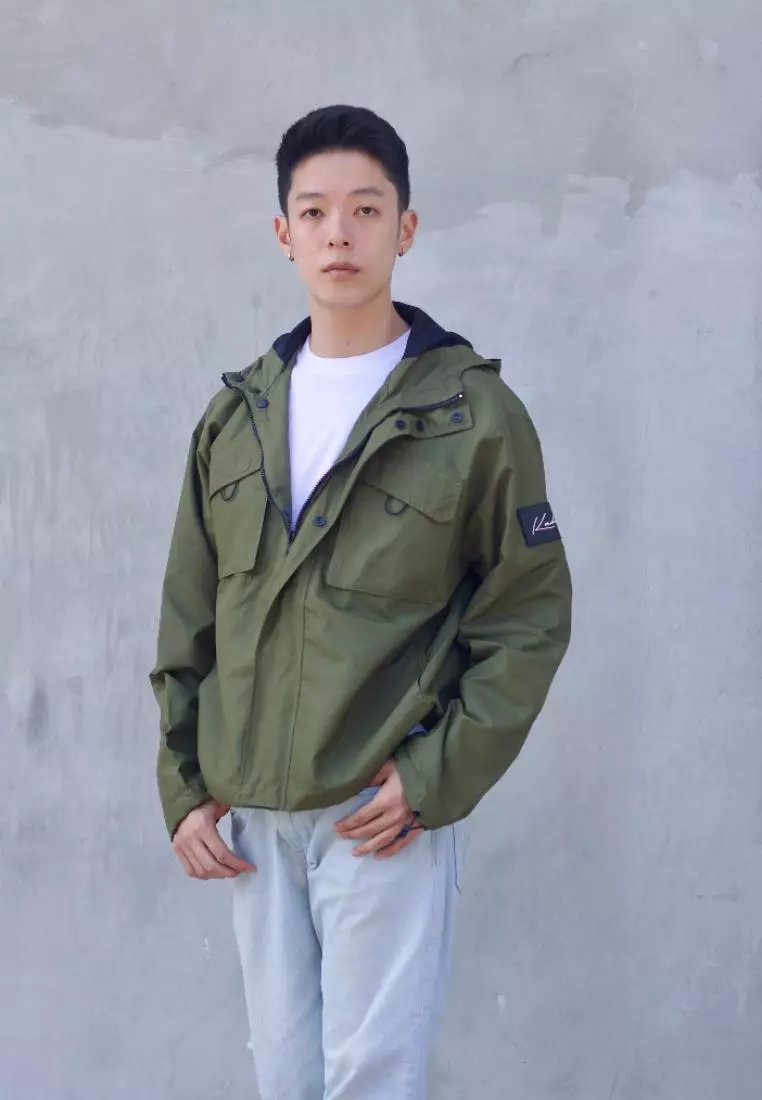 Kale James Navy / Jaket premium berbahan dasar Micro Taslan