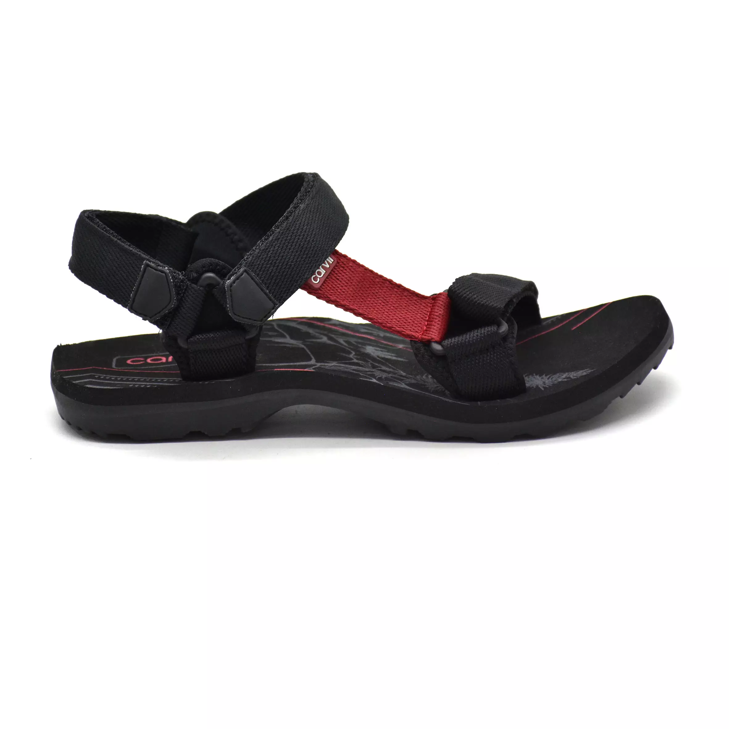 Carvil Sandal Gunung Pria Jeronimo-GM Black/Red