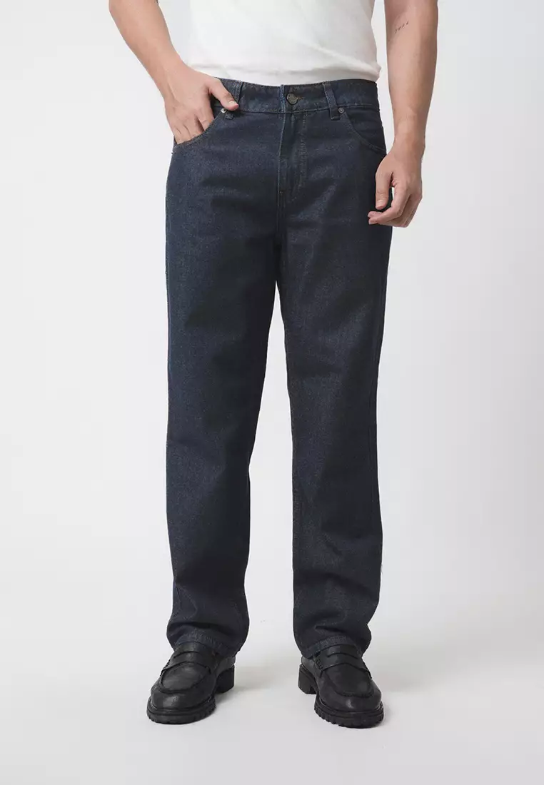 Straight Slim Fit Premium Jeans - Dark Indigo