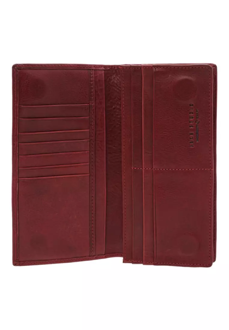 Buy Jack Studio Jack Studio Vegetable Tanned Leather Magnetic Bifold ...