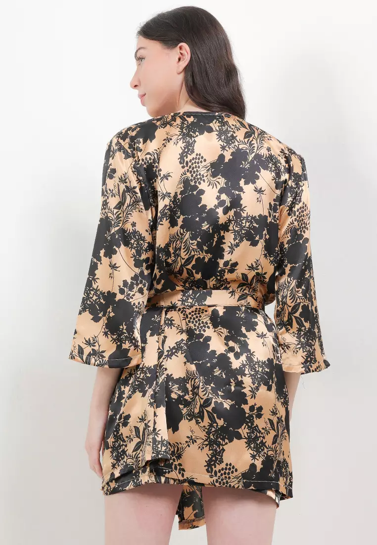 Kimono Sexy Satin Silk Dress Sleepwear