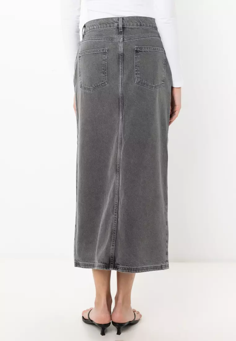 Sophie Mid Waist Denim Skirt
