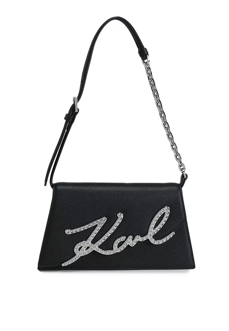 Buy KARL LAGERFELD Signature Stud Shoulder Bag 2025 Online