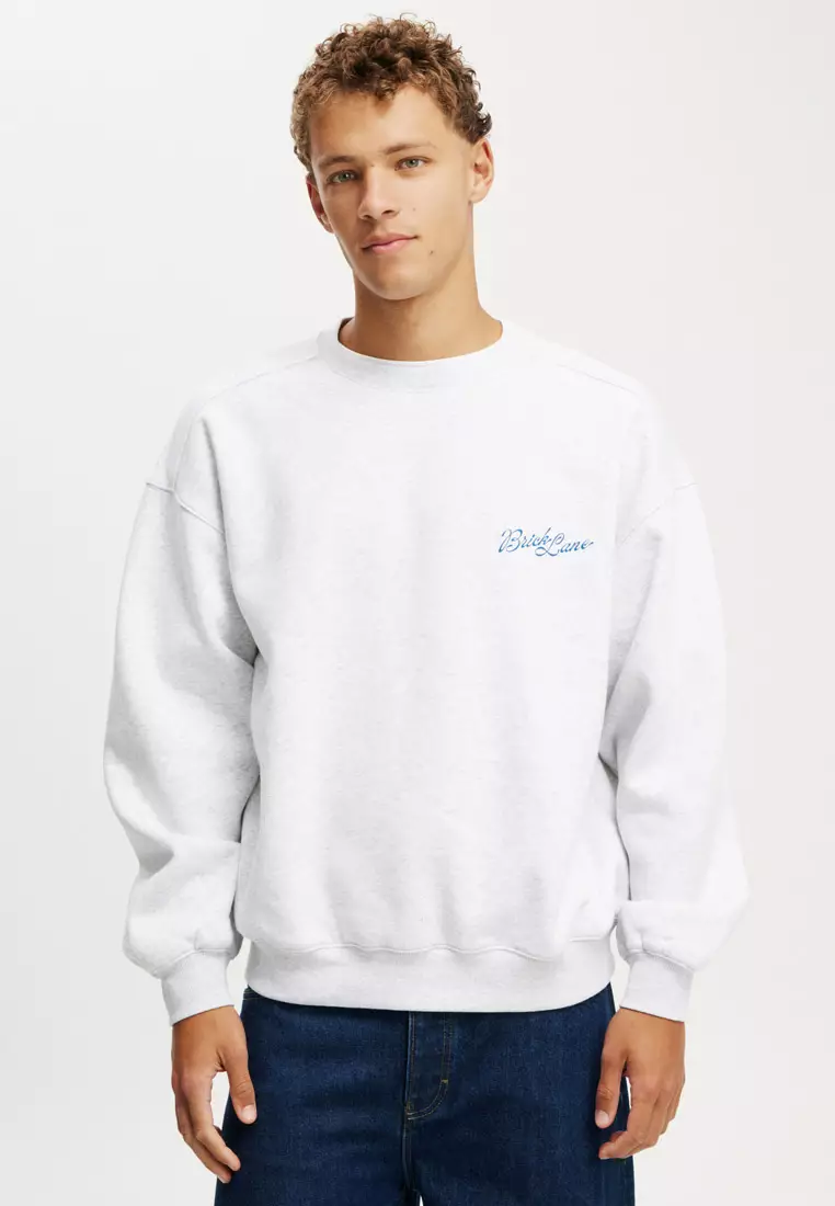 Buy Cotton On Box Fit Graphic Crew Sweatshirt 2026 Online | ZALORA