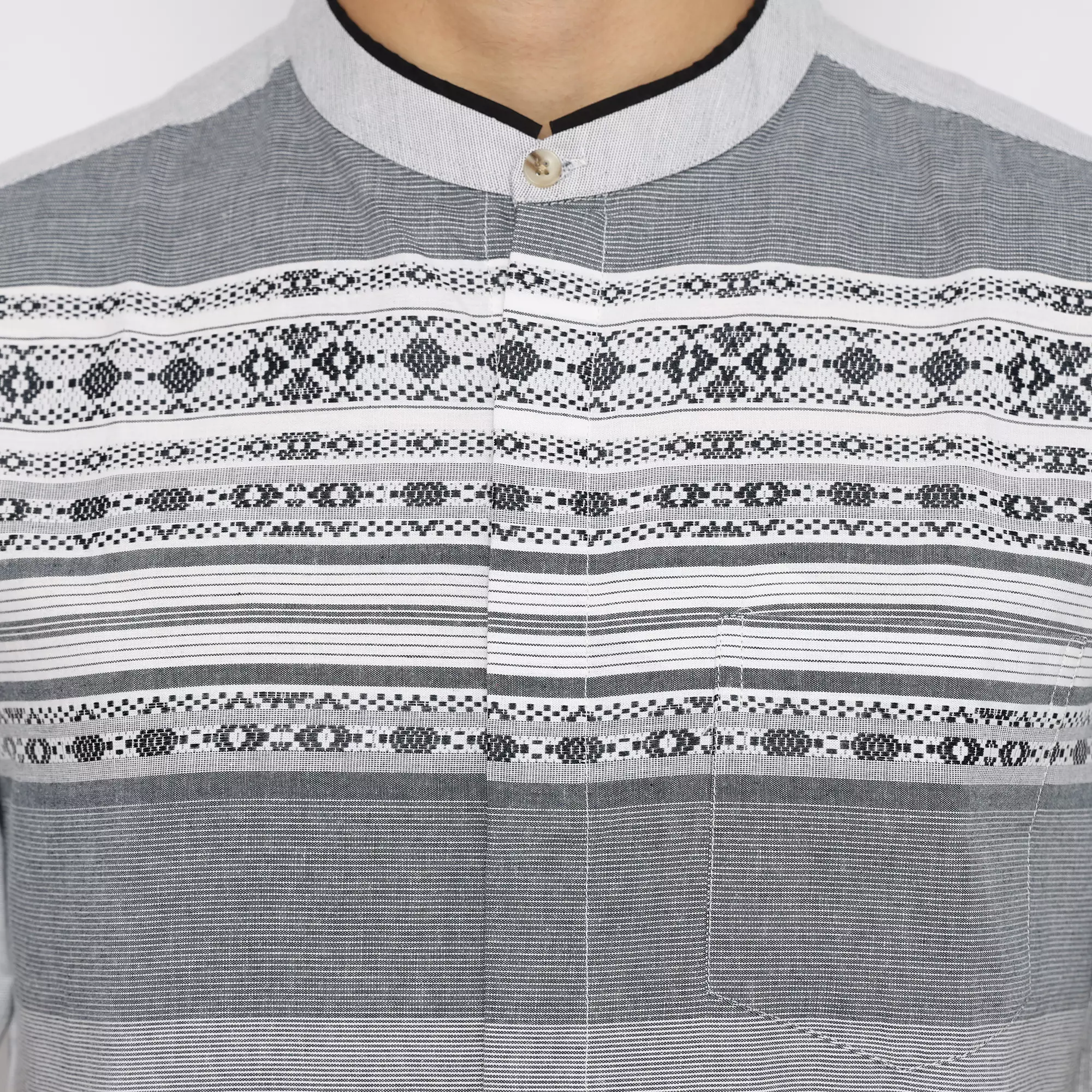 Platini Kemeja Koko Pria Lengan Pendek Katun Biru 931153