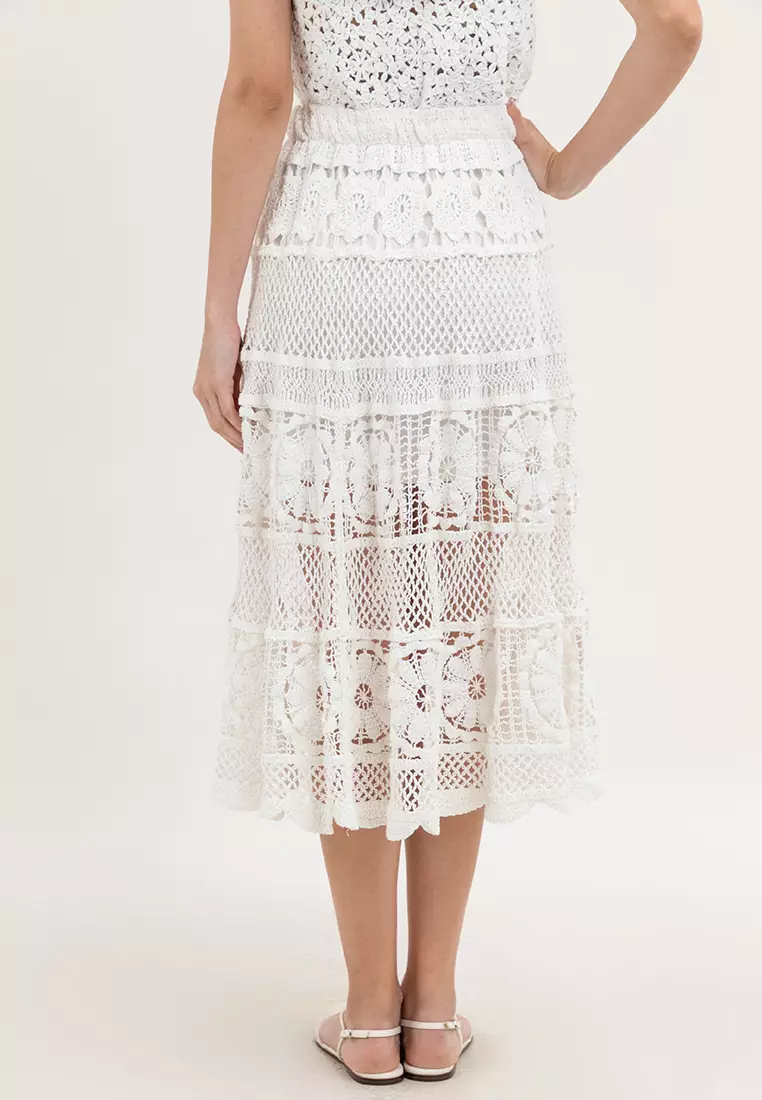 Cora Crochet Long Skirt