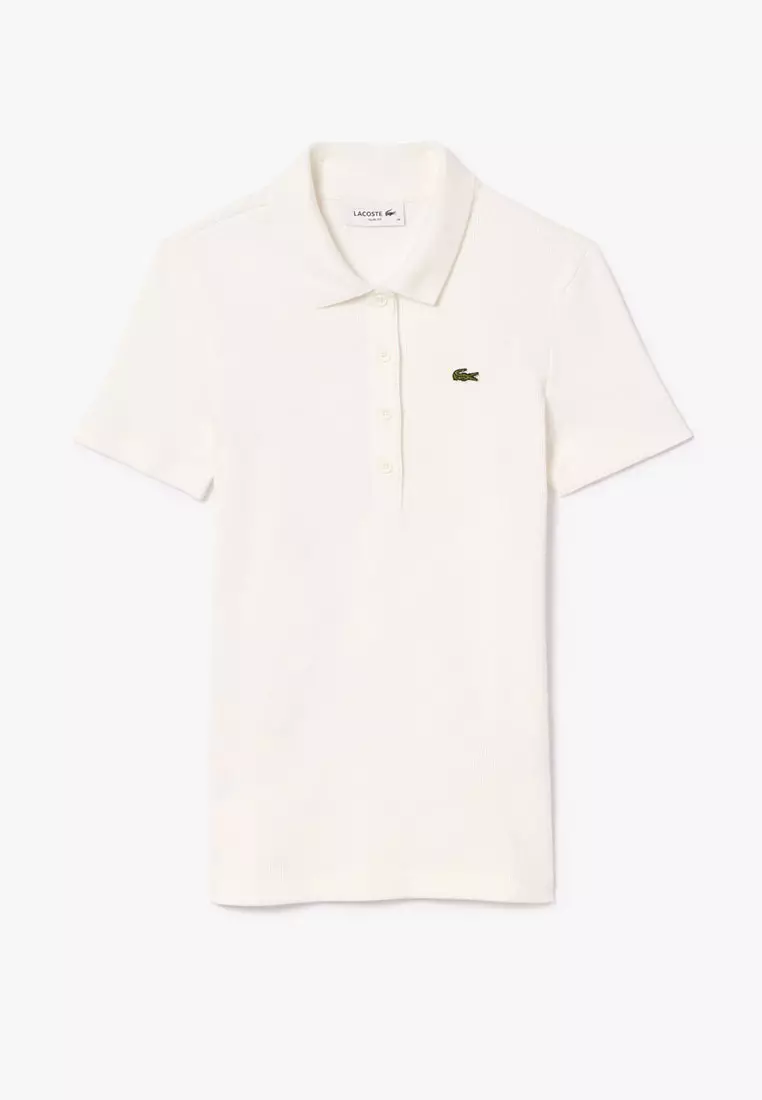 L.12.D Slim Fit Ribbed Cotton Polo Shirt