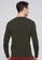 SISLEY green V-neck Knitted Sweater 636E7AAABB7521GS_2