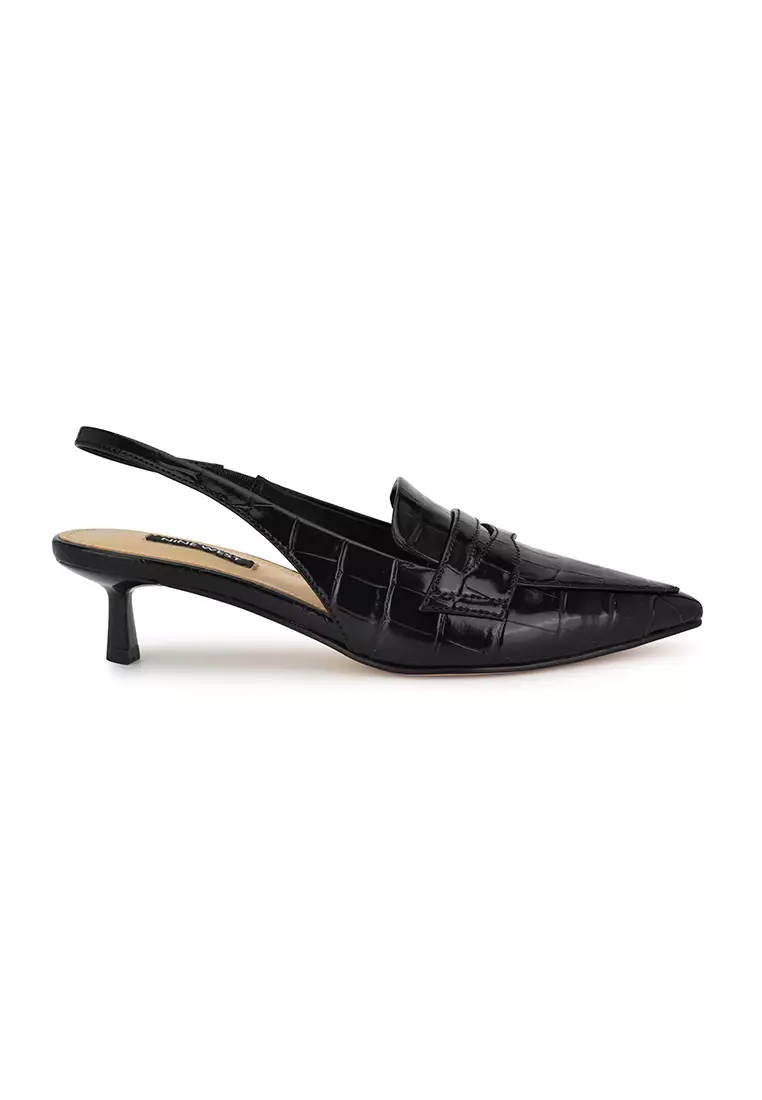 Discount on Nine West  shoes - SKU: Charlot3 Tailored Slingback Pumps White