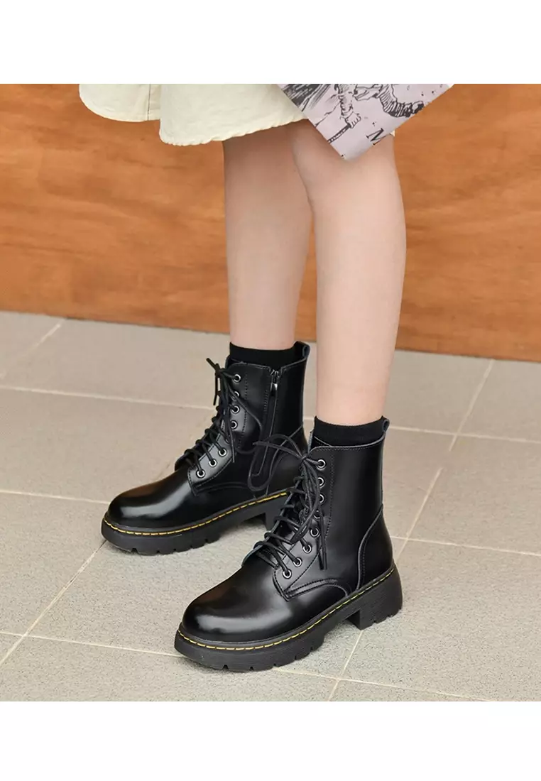 Platform Leather Martin Boots MZ85770