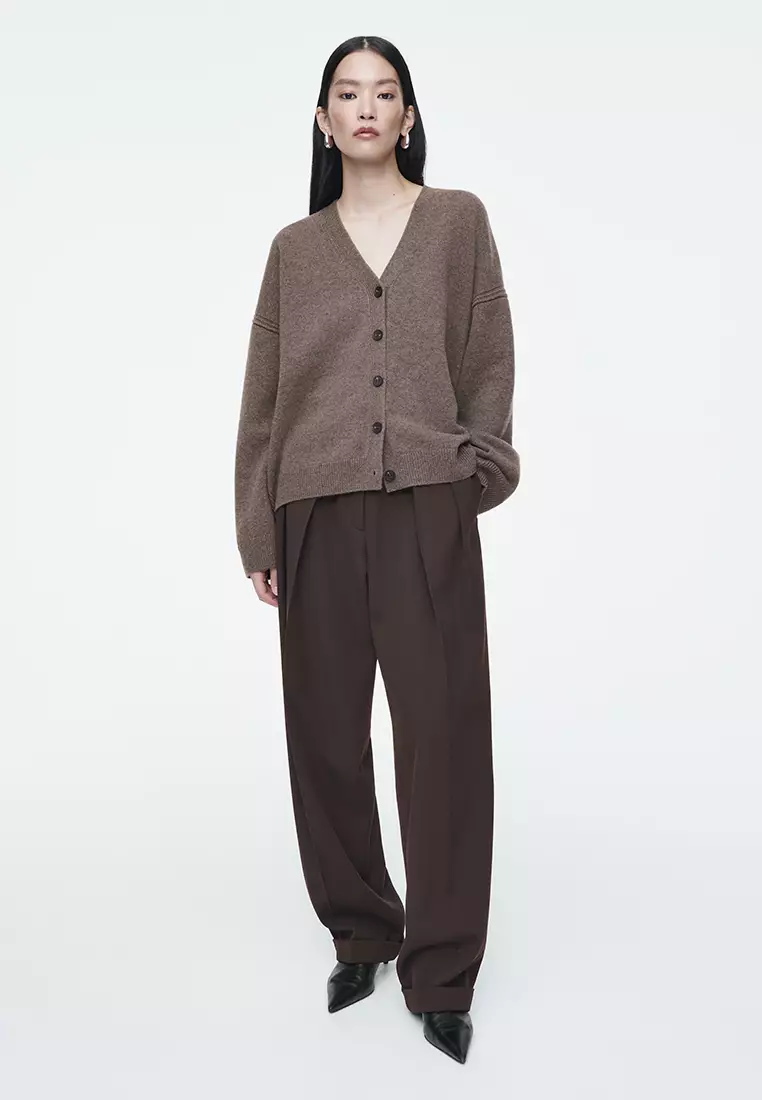 Merino Wool V-Neck Cardigan