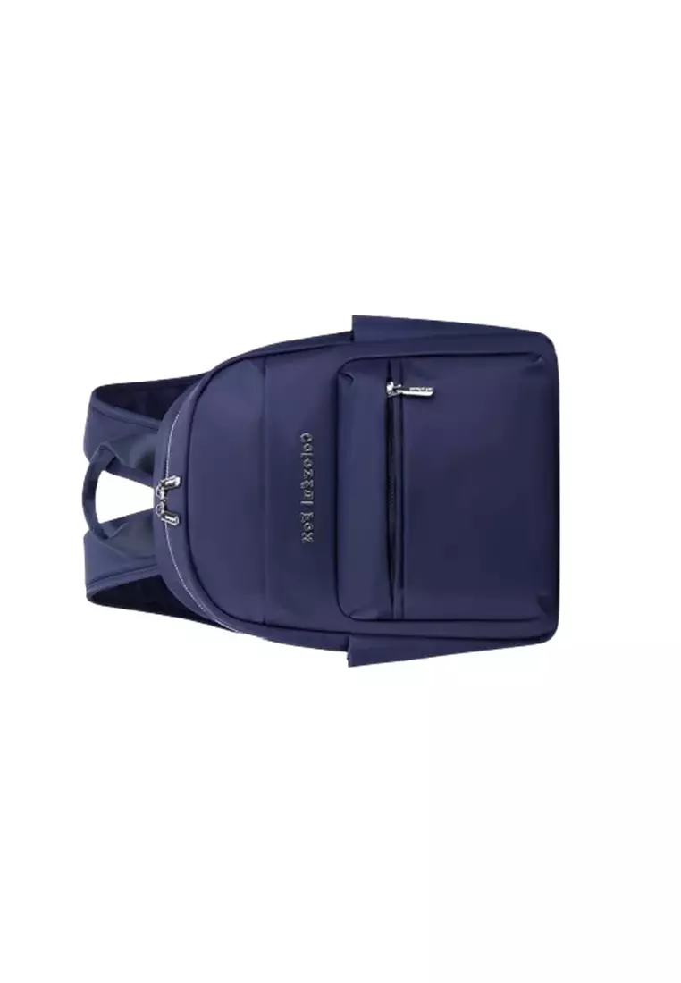 Tas Ransel Wanita COLORFUL FOX Backpack Wanita Remaja Tas Bahan Anti Air BAEOS - Navy