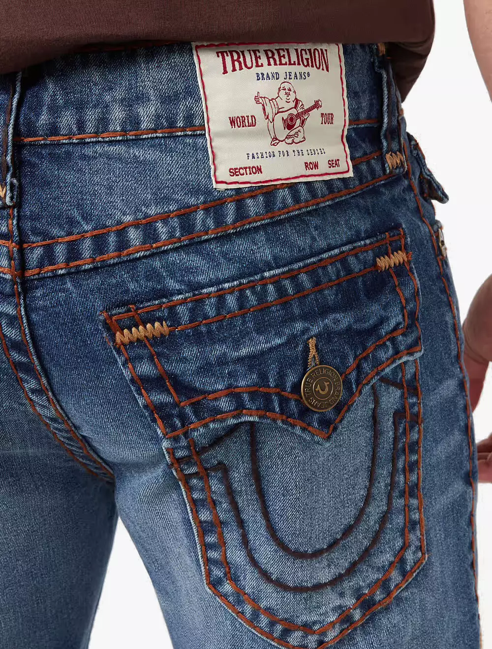 True Religion - Men Denim Pants - RICKY SUPER T FLAP - Medium Blue