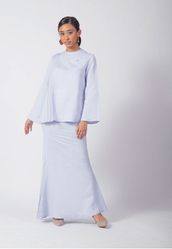 SUEKA SUEKA Cloud Kurung Set in Light Blue from SUEKA SUEKA in Blue