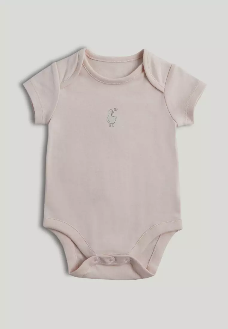 5 Pack My First Pink Short-Sleeved Bodysuits