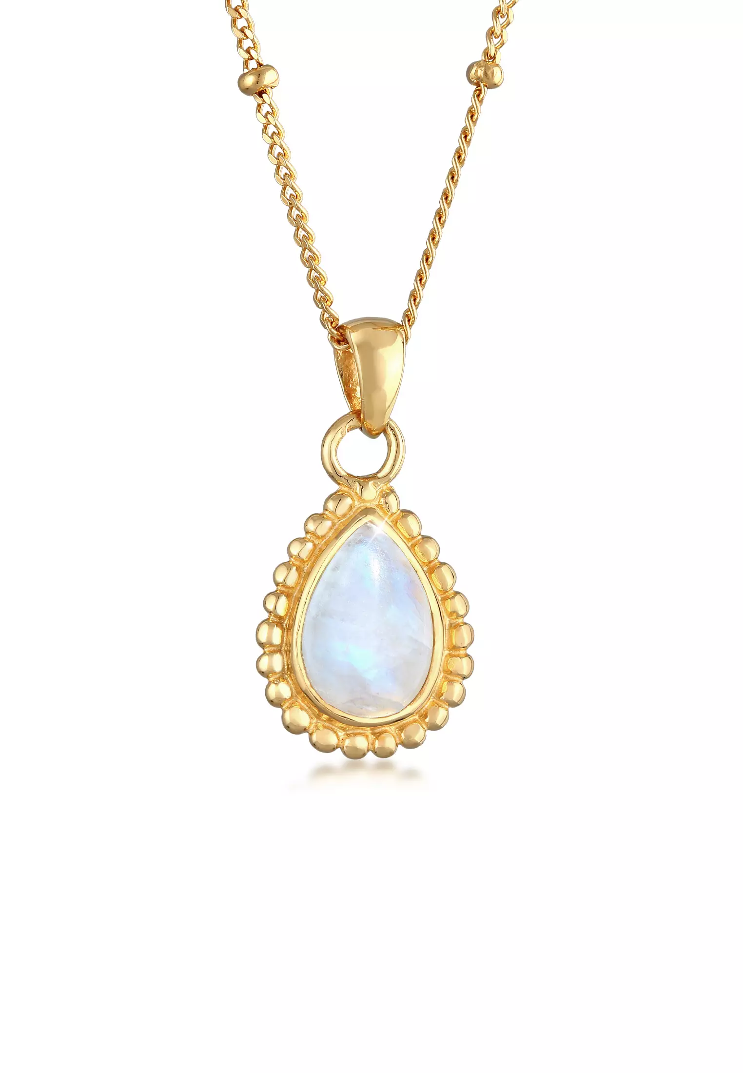 Gold deals moonstone pendant