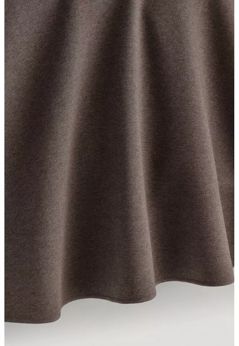 FLARED JERSEY MINI SKIRT