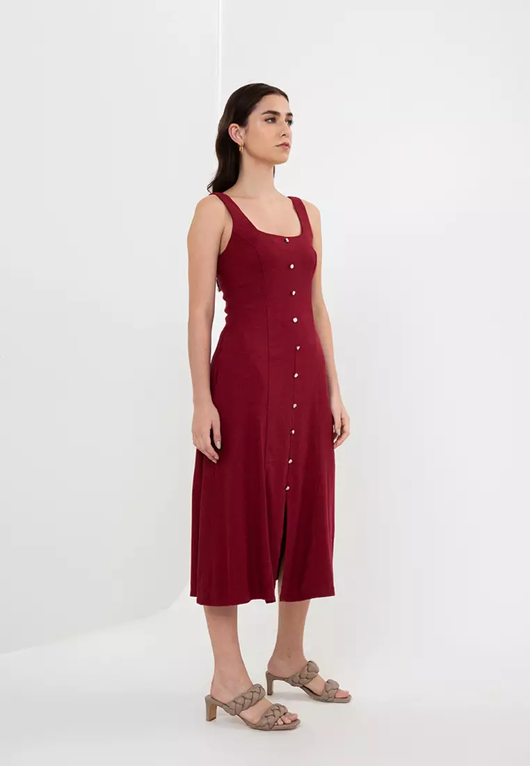Warehouse red hotsell midi dress