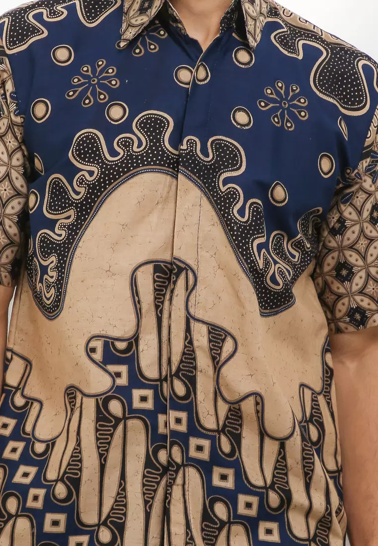 Banyuaji Kemeja Batik Exclusive Premium Pria Casual Modern Lengan Pendek