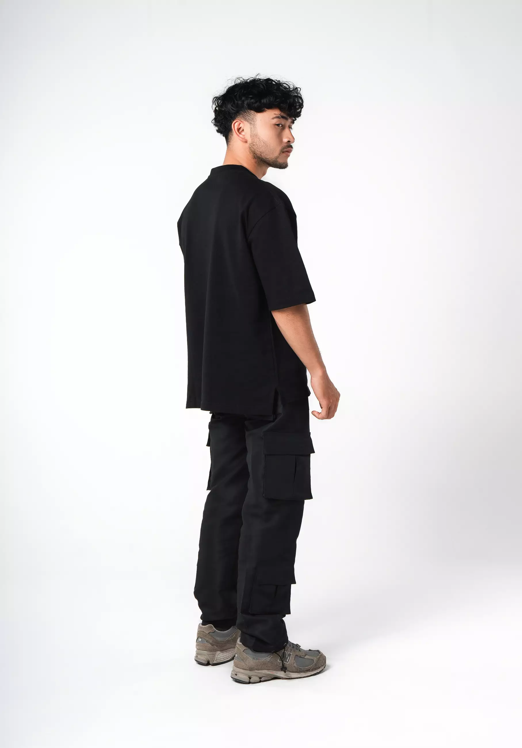 Gloaming Tshirt Oversized Cotton Australia Coolbreeze 25s Black