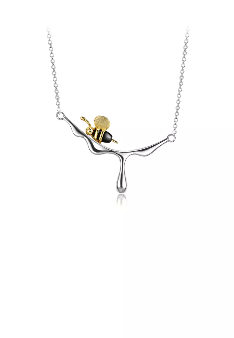 Buy Glamorousky 925 Sterling Silver Fashion Cute Bee Water Drop