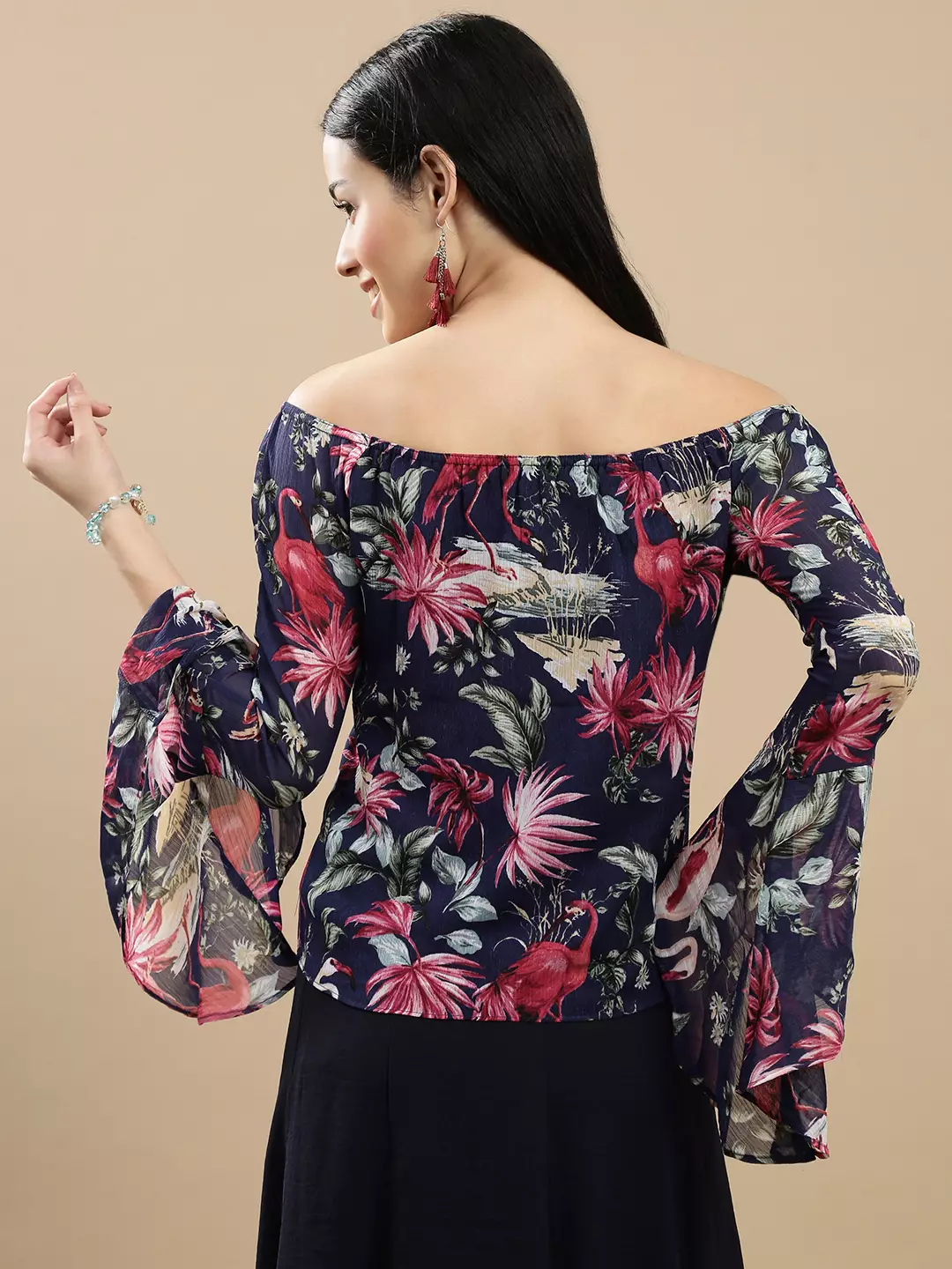Chanira Milan Blouse-Navy