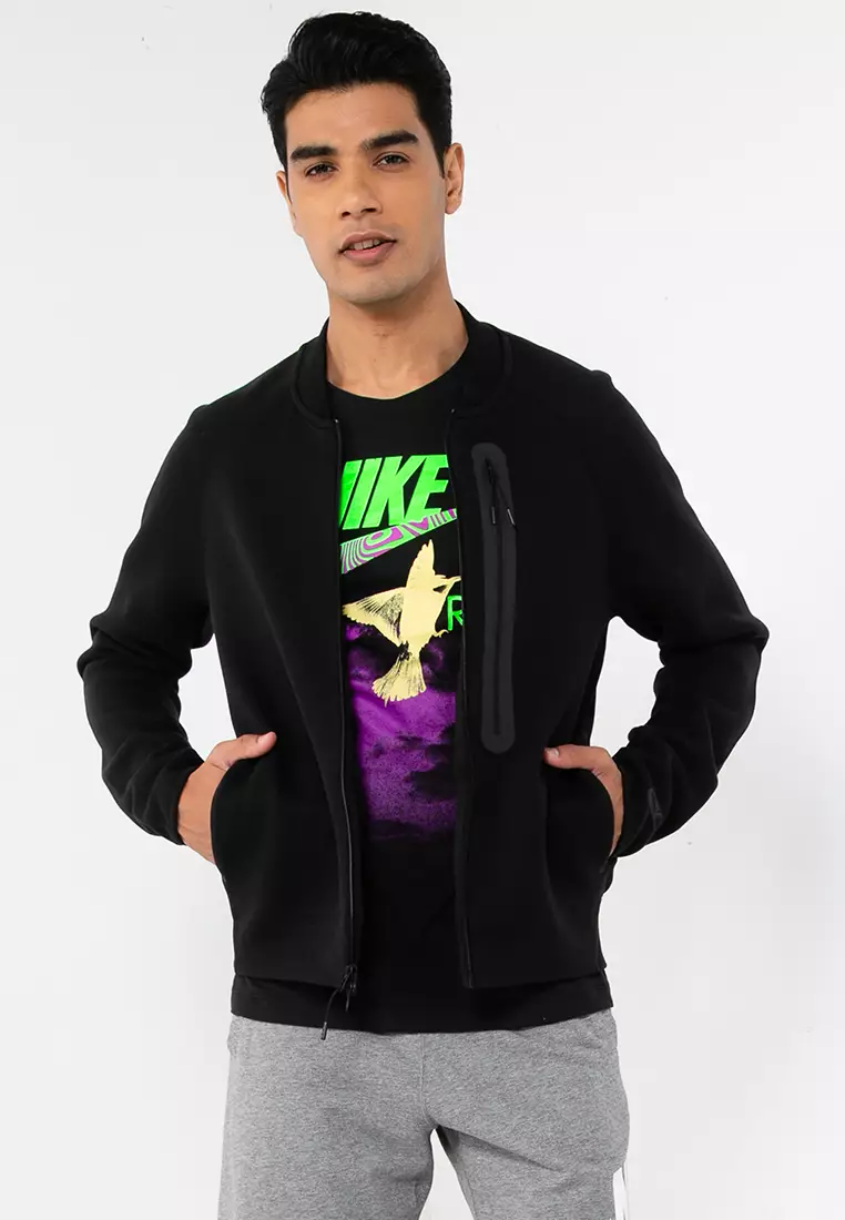 Buy Nike Sportswear Tech Fleece Men's Bomber Jacket in Black/Black