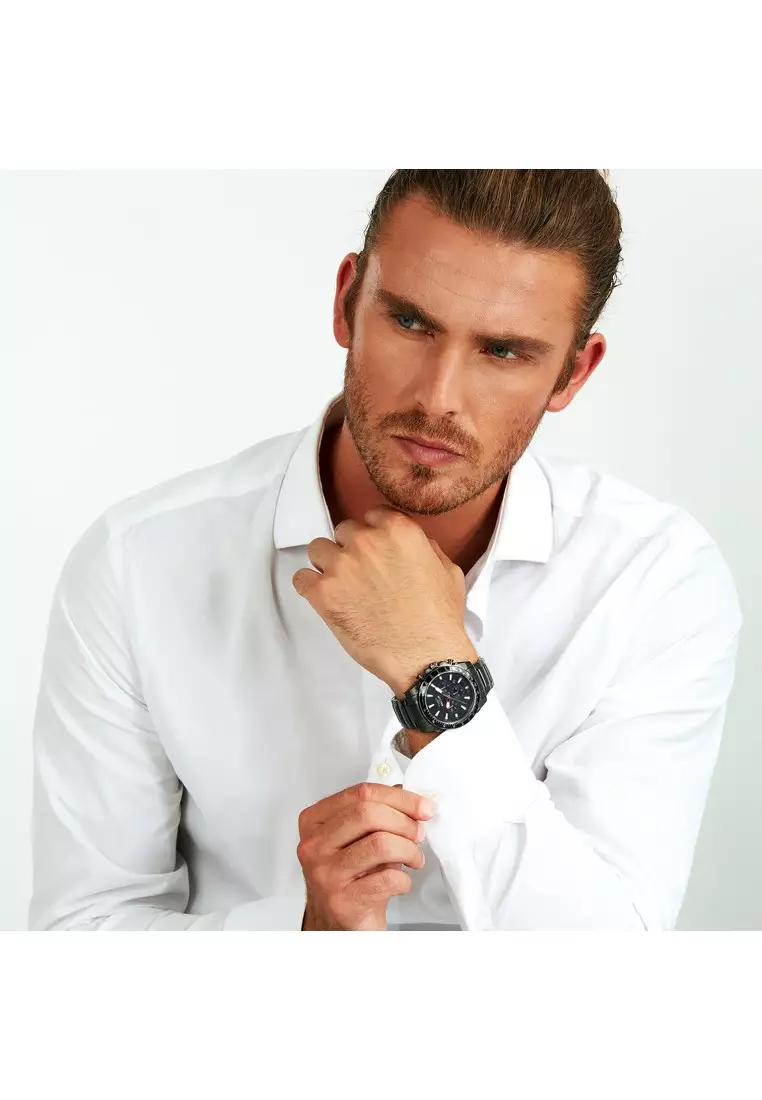 【3年保養】 Sector 450 43mm 男士石英腕錶 Luminous Dial Hands R3273776006 Japan Movement