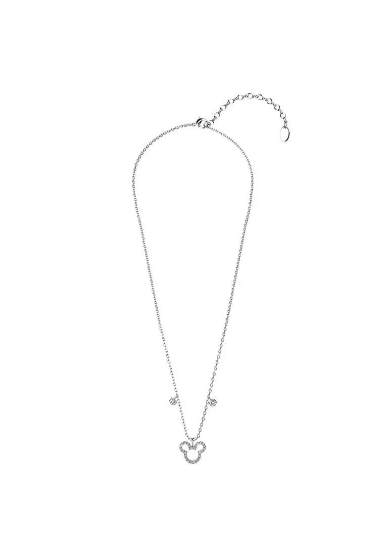 Mickey Silhouette Pendant Necklace Embellished With SWAROVSKI® Crystals