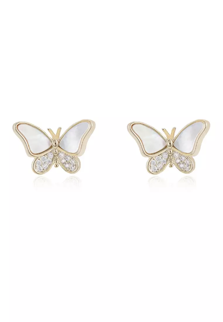 Buy Athena & Co. Amy Butterfly Stud Earrings 2024 Online ZALORA