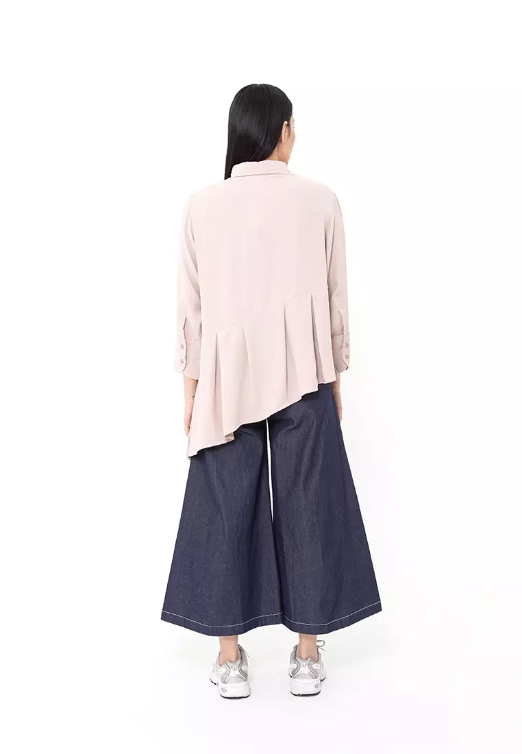 BOWN - Filippa Asymmetric Shirt Oatmeal