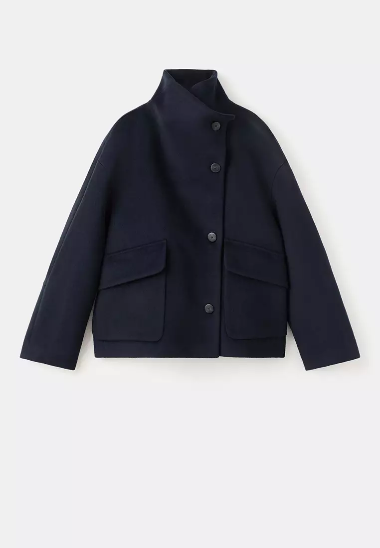 Funnel-Neck Coat