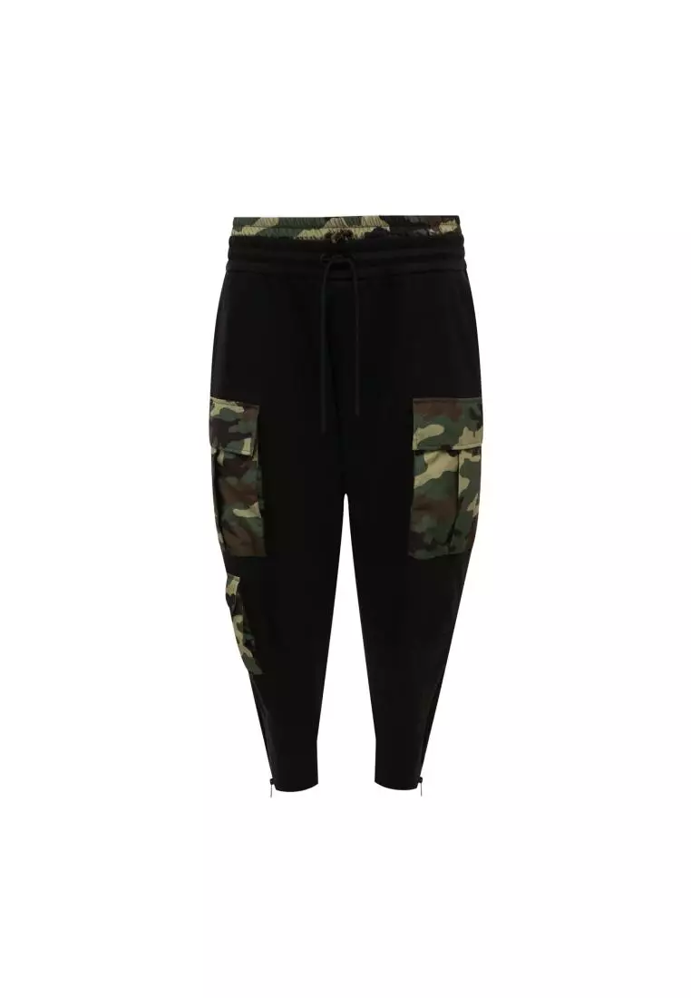 Black Camo Cargo Jogger