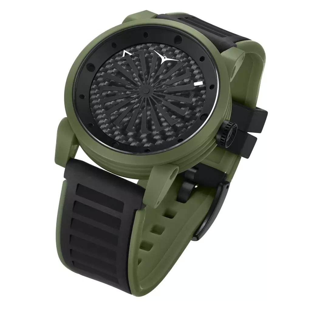 Jam Tangan Pria Automatic Zinvo Airblade Xeno Green Dial
