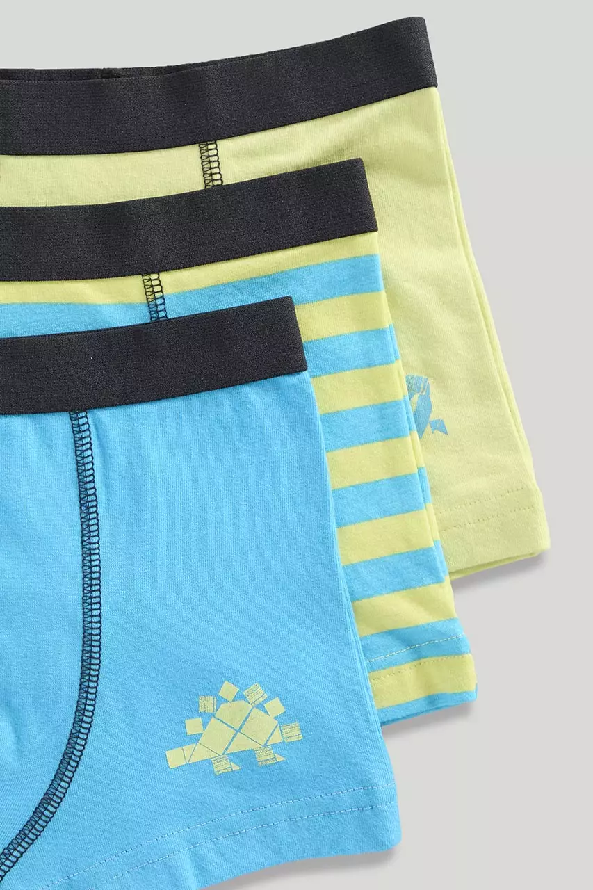 Mothercare Dinosaur Trunk Briefs - 3 Pack - Celana Dalam Anak Laki-laki (Biru)