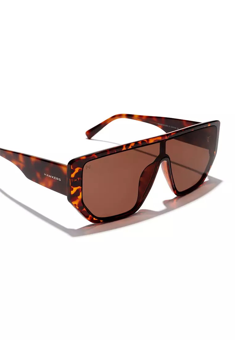 HAWKERS Carey Brown Eco Metro Sunglasses For Men And Women, Unisex. Official Product Designed In Spain