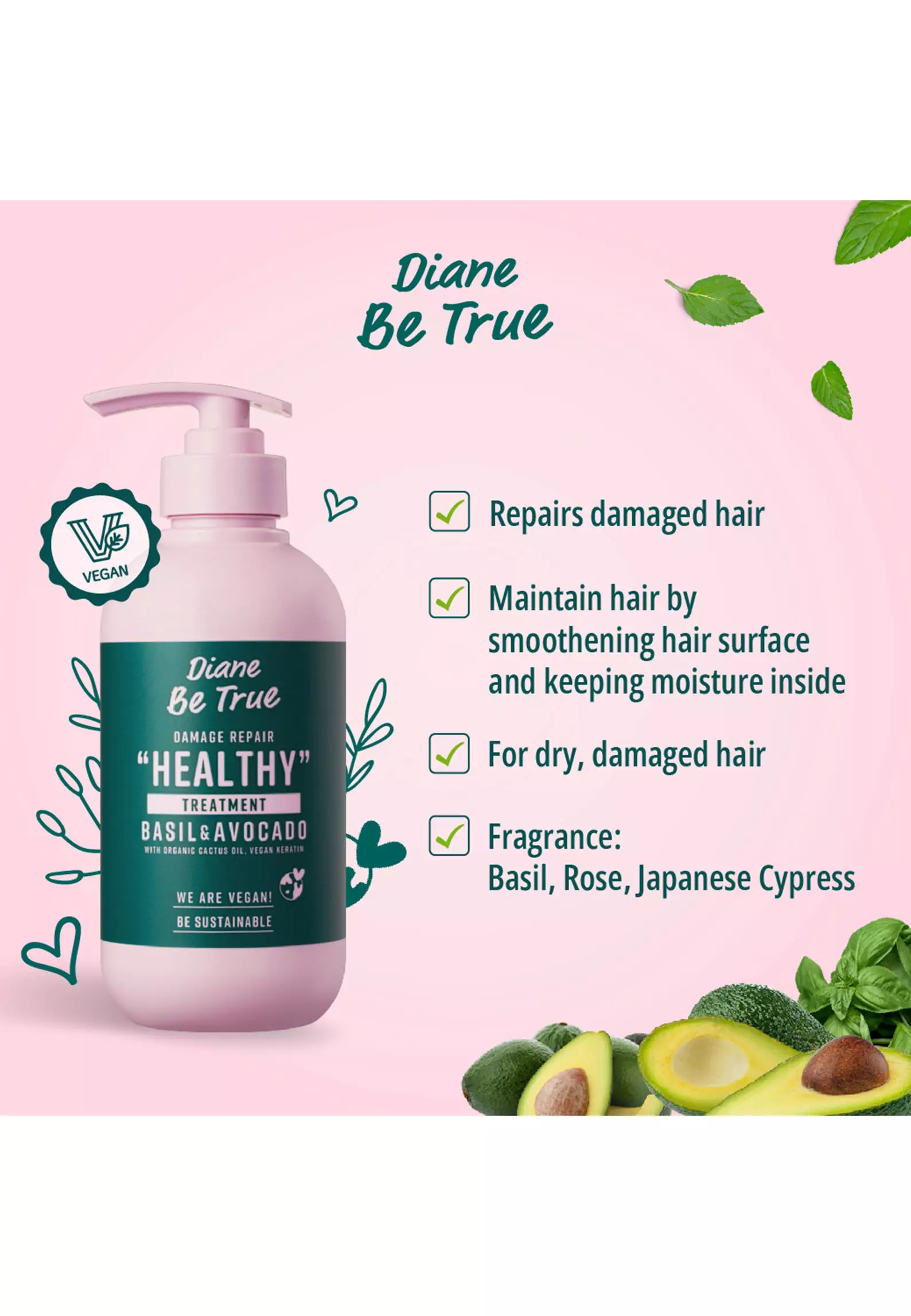 Diane Be True Damage Repair Healthy Treatment (Conditioner) 400ml