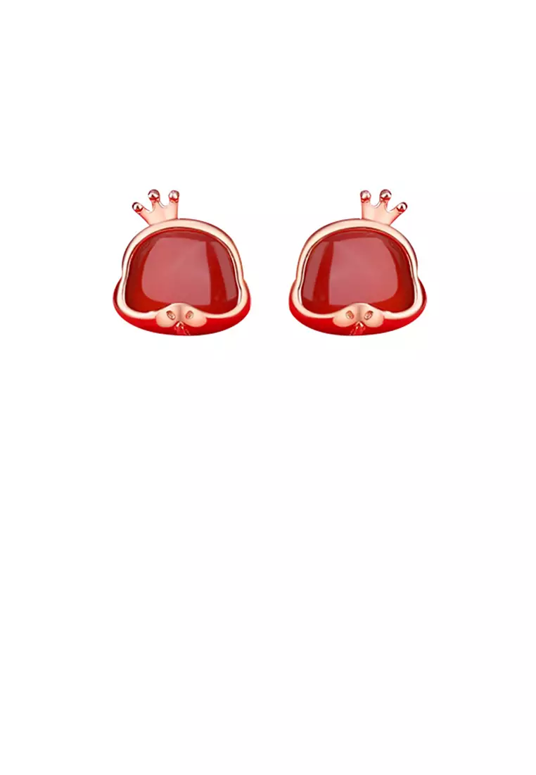 Agate on sale stud earrings
