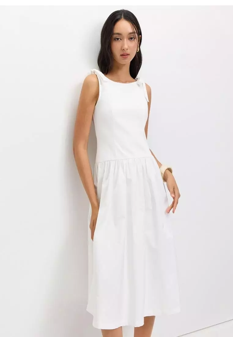 Tie Shoulder Dress