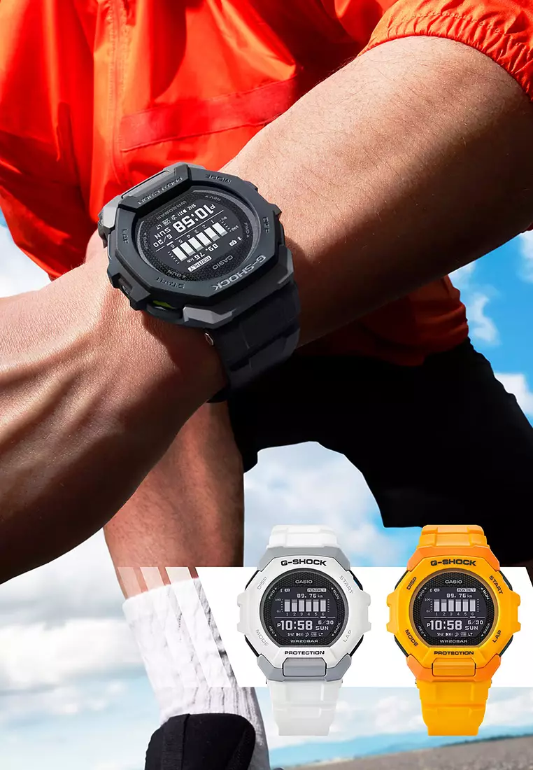 G-Squad Men Digital Watch GBD-300-1 Black Resin Strap w. Bluetooth