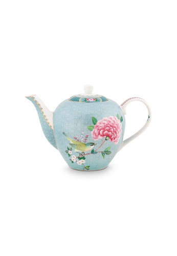 PIP STUDIO HOME white and green and blue Blushing Birds - Blue - Tea Pot Large 653FEHL2F6C09AGS_1