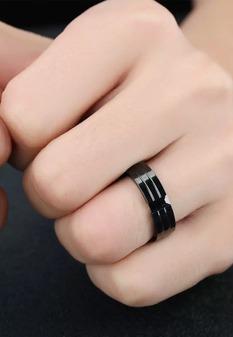 Full black cheap ring