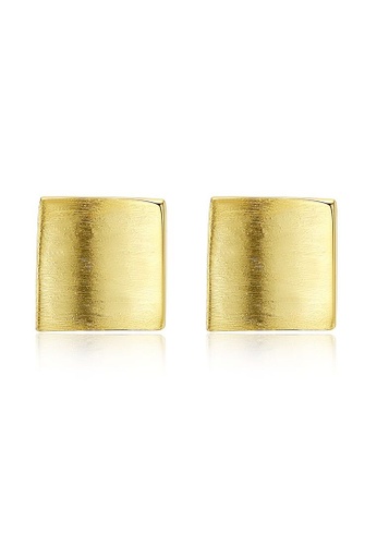 Rouse gold S925 Sparkling Geometric Stud Earrings 640A9AC60AC5B0GS_1
