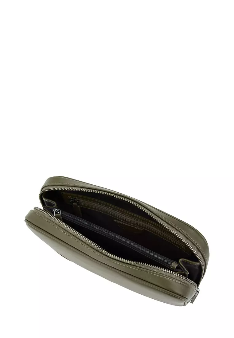 Braun Buffel Gallion Medium Clutch In Military Olive