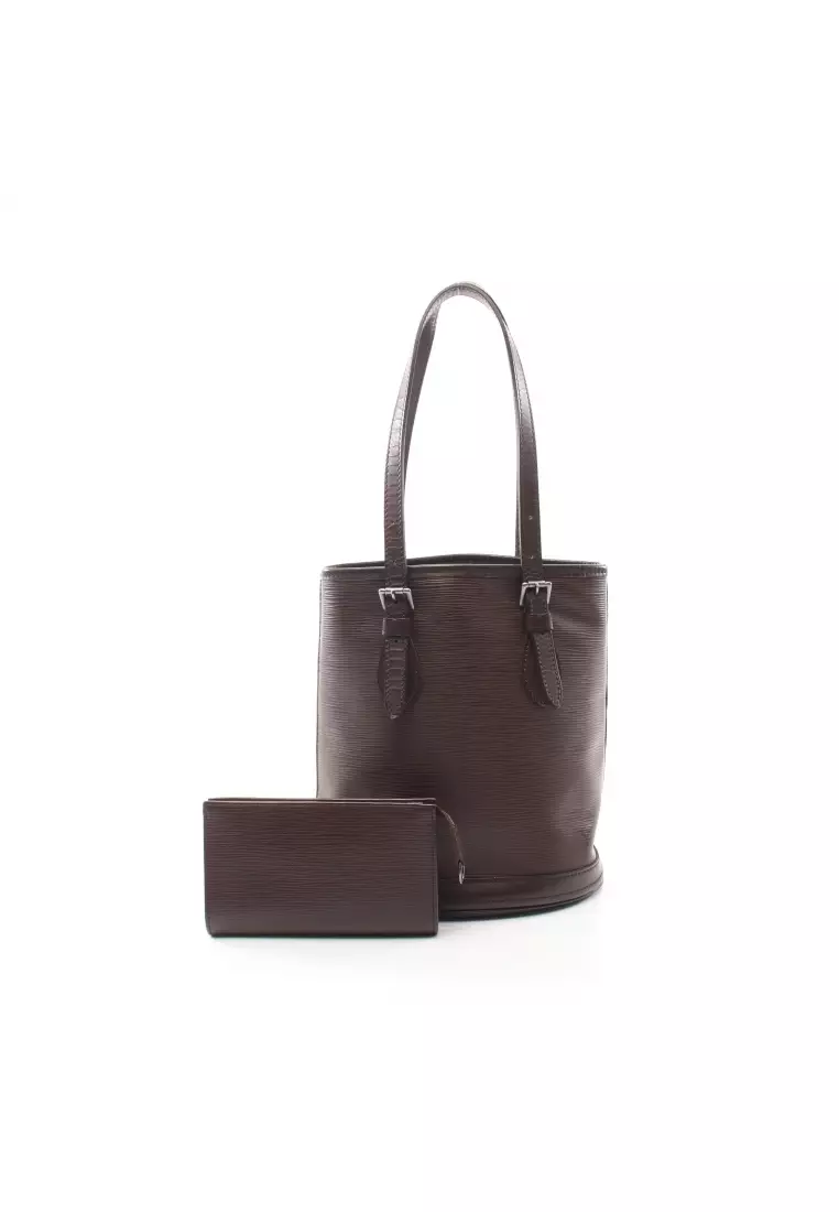 Buy Louis Vuitton Pre loved LOUIS VUITTON Bucket PM Epi mocha