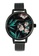 Milliot & Co. black Dabria Rose Mesh Strap Watch A2068AC14CDD54GS_1