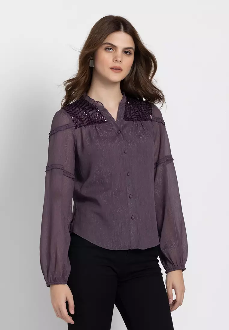 Purple blouse clearance